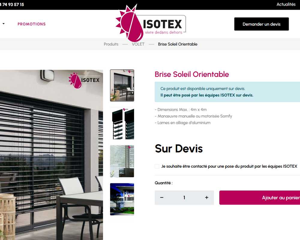 Site Internet Isotex
