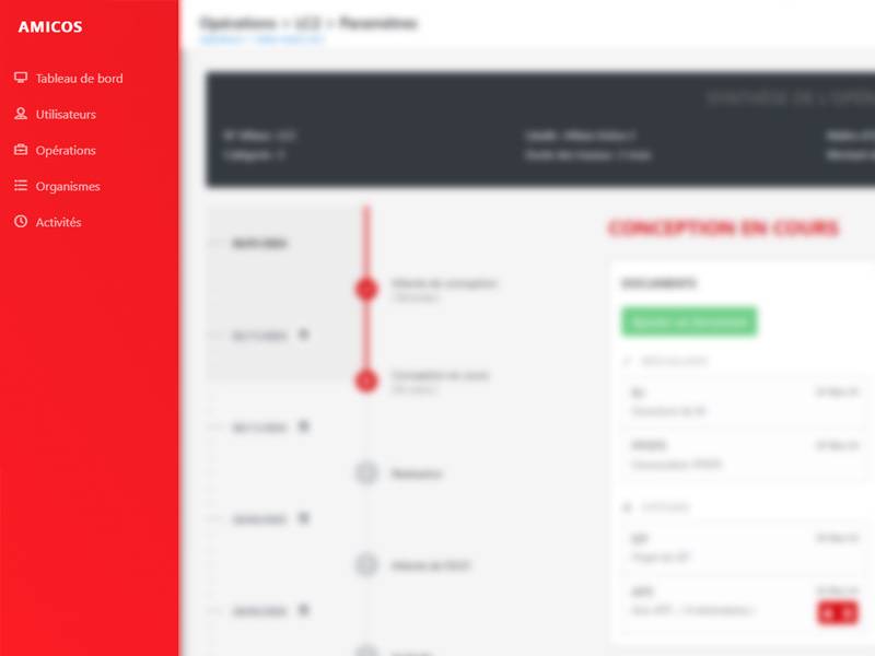 Application métier AMICOS