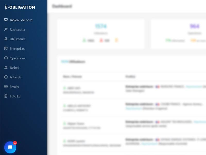 Application Métier E-OBLIGATION