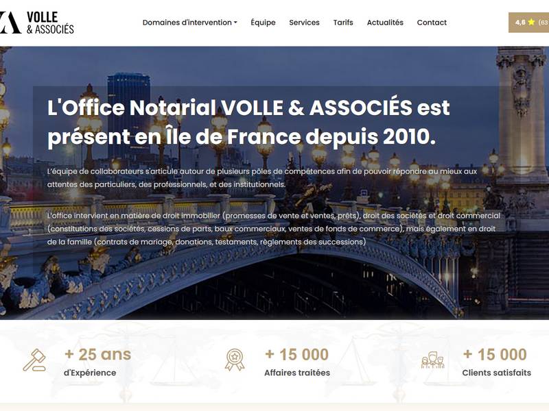 Site Internet Office Notarial