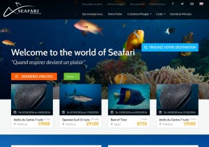 Site internet de Seafari International proposant des croisières de plongées. www.seafaridiving.fr