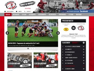 Site Internet du club de rugby de l'US Beaurepaire entièrement animé par les équipes de l'association en toute autonomie. Il utilise un espace d'animation sur mesure. www.usbeaurepaire-rugby.net