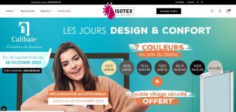 Site Internet de vente en ligne de la société Isotex